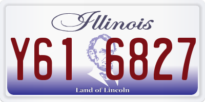 IL license plate Y616827