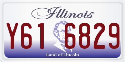 IL license plate Y616829