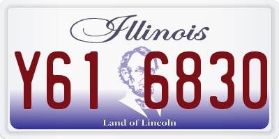 IL license plate Y616830