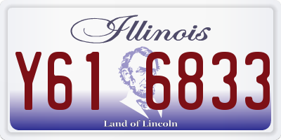 IL license plate Y616833