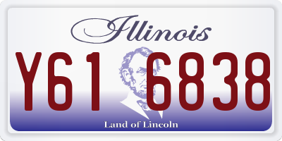 IL license plate Y616838