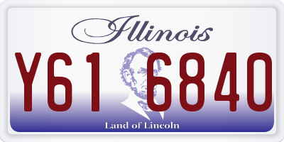 IL license plate Y616840