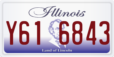 IL license plate Y616843