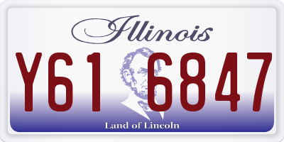 IL license plate Y616847