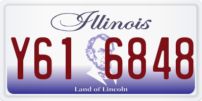 IL license plate Y616848
