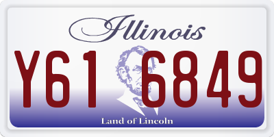 IL license plate Y616849
