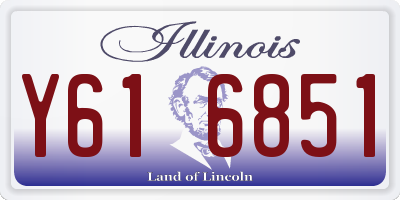 IL license plate Y616851