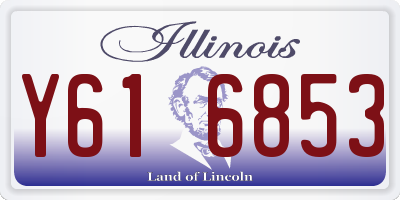 IL license plate Y616853