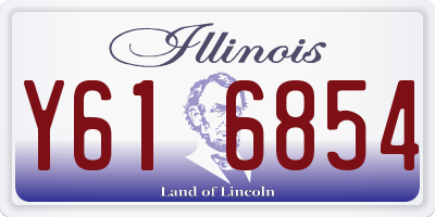 IL license plate Y616854