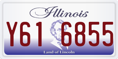 IL license plate Y616855