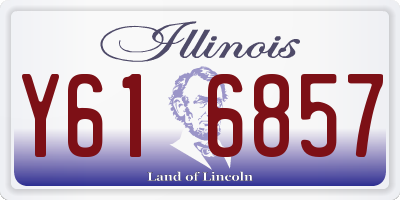 IL license plate Y616857