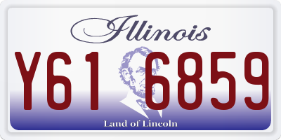 IL license plate Y616859