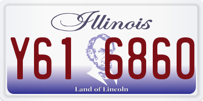 IL license plate Y616860