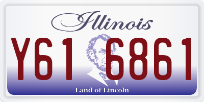 IL license plate Y616861
