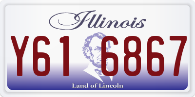 IL license plate Y616867
