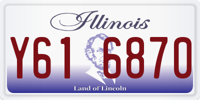 IL license plate Y616870