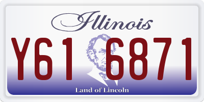 IL license plate Y616871