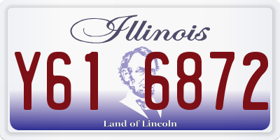 IL license plate Y616872