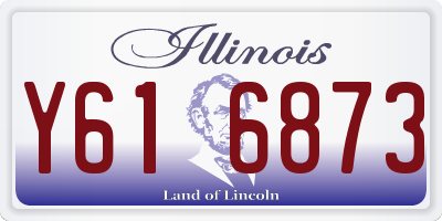 IL license plate Y616873