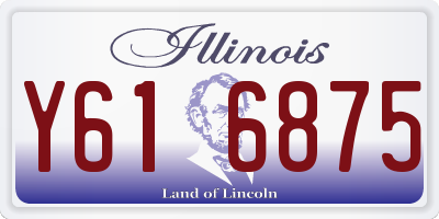 IL license plate Y616875