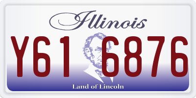 IL license plate Y616876