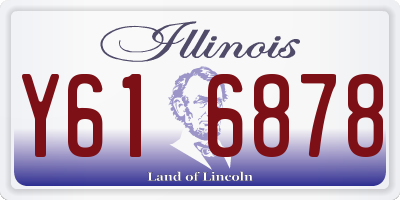 IL license plate Y616878