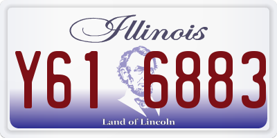 IL license plate Y616883