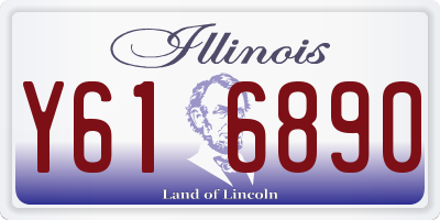 IL license plate Y616890