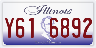 IL license plate Y616892