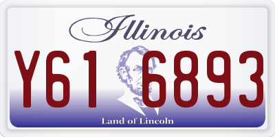 IL license plate Y616893