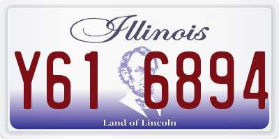 IL license plate Y616894