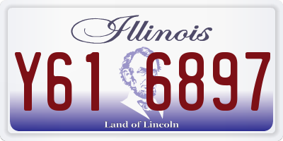 IL license plate Y616897
