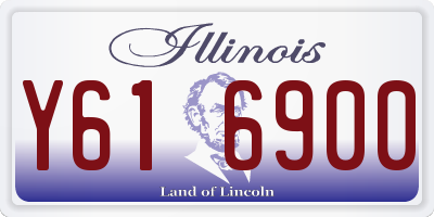 IL license plate Y616900