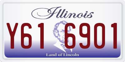 IL license plate Y616901