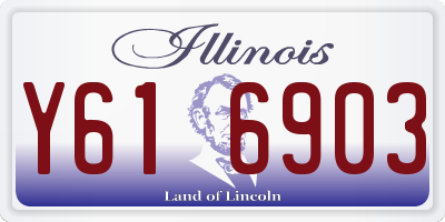 IL license plate Y616903