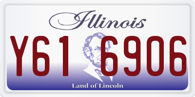 IL license plate Y616906