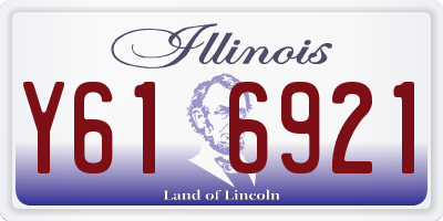 IL license plate Y616921
