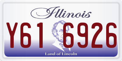 IL license plate Y616926