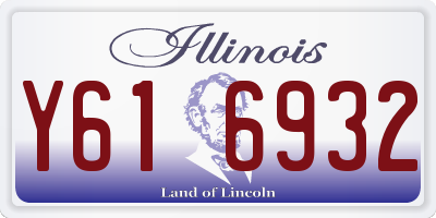 IL license plate Y616932