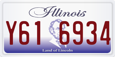 IL license plate Y616934
