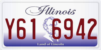 IL license plate Y616942