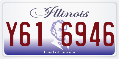 IL license plate Y616946