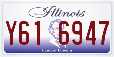 IL license plate Y616947