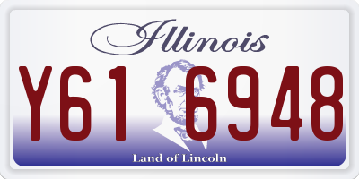 IL license plate Y616948