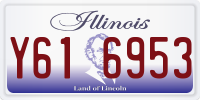 IL license plate Y616953