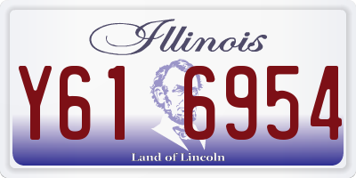 IL license plate Y616954