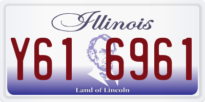 IL license plate Y616961