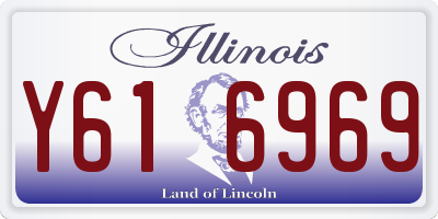 IL license plate Y616969