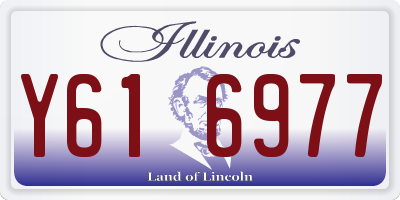 IL license plate Y616977