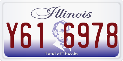 IL license plate Y616978